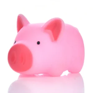 Cute Pink Pig Screaming Rubber Pet Toys Squeak Squeaker Chew Squeeze Toys