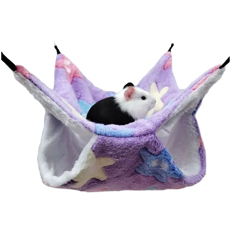 Cute Plush Cotton Hamster Hammock and Pet Cage House Small Animal Supplies for Guinea Pig Ferret Nesting