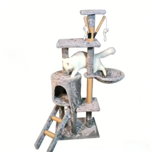 DEM DOM Available Tower Climbing Frame Large Scratcher Sisal Scratching Cat Board Encourages Jumping and Climbing Cat Tree House