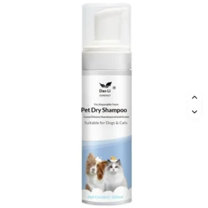 Daoliqi Pet No rinse Foam 200ml Dog & Cat Shampoo with Fragrance for Cleaning and Decontamination Bath Mild and Non irritating