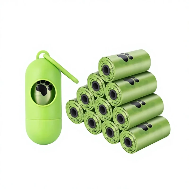 Degradable Thickened Portable Disposable Continuous Roll Pet Garbage Bag Cat Dog Poop Shovel Cross border