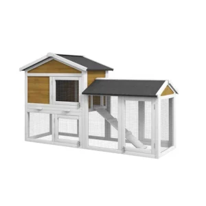 Deluxe Large Outdoor Run Animal Cage Rabbit and Chicken Coop for Bunny Breeding Small Animal Supplies