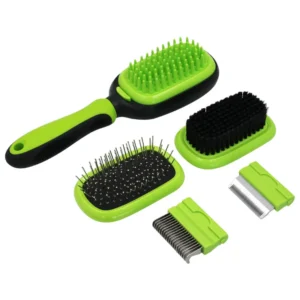 Dematting Deshedding Pet Grooming Hair Brush Set 5 in 1 Pet Grooming Kit