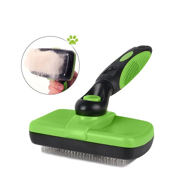 Deshedding Hair Remover Self-Cleaning Slicker Pet Grooming Brush