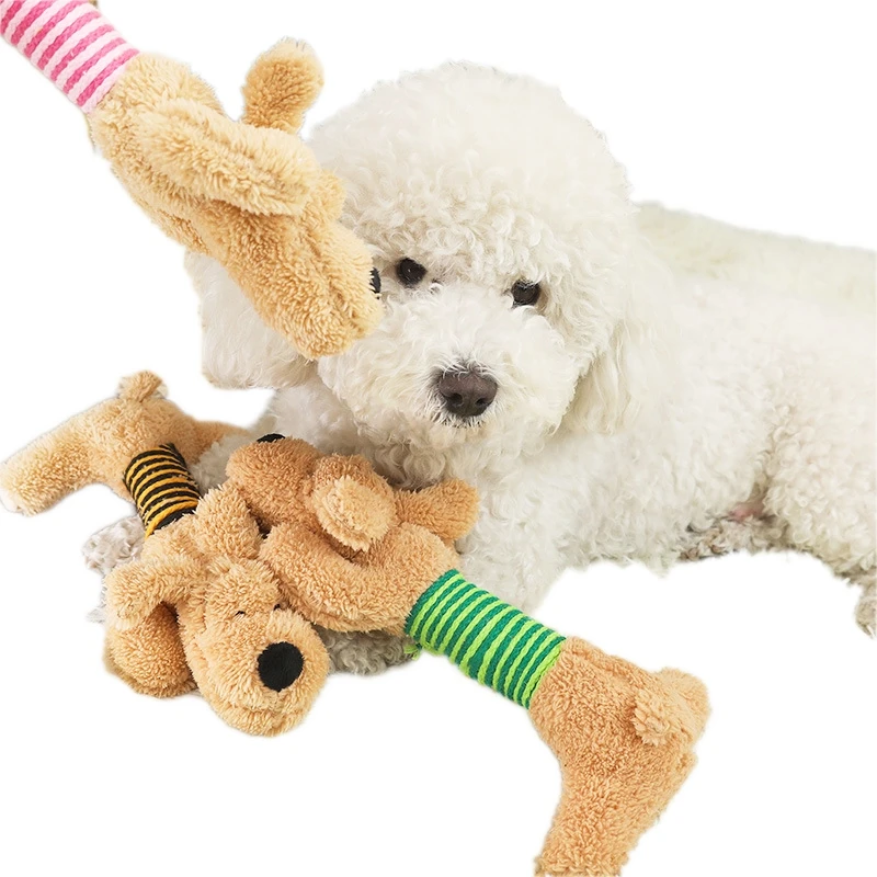 Designer Soft Stuffed Squeaky Dog Toy Plush Pet Toy for Dogs