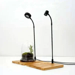 Desktop Aquariums Micro Landscape Plant Light Aquarium Lamp Lighting for Fish Tank and Plants with Bamboo Base