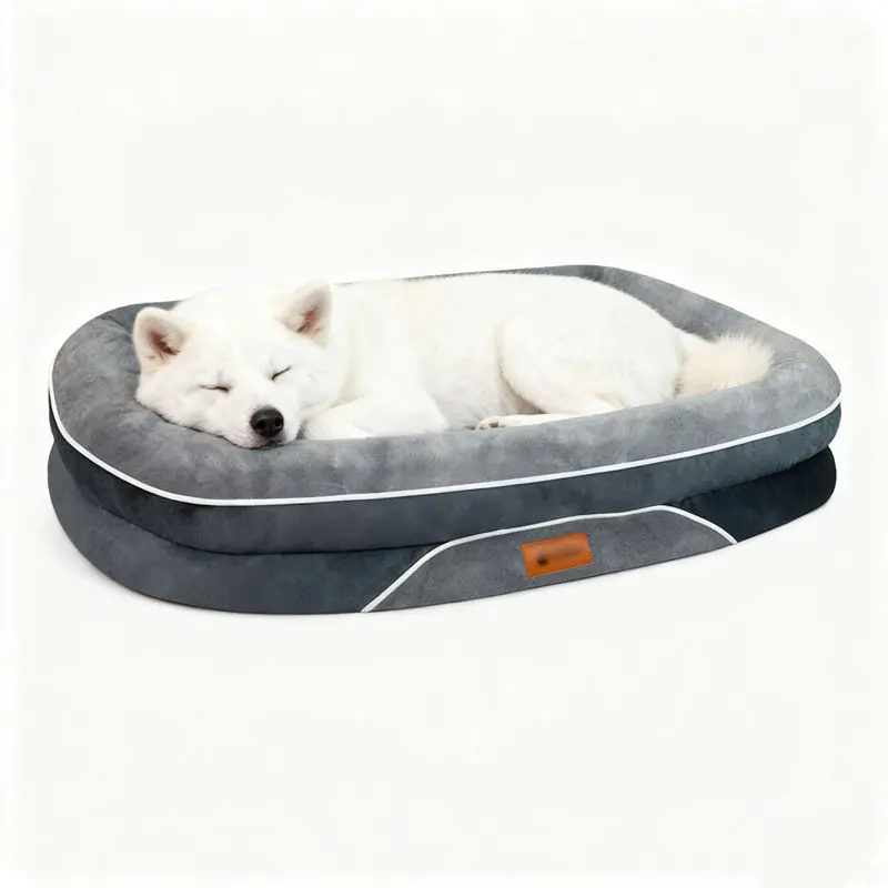 Detachable Three dimensional Cat and Dog Bed Warm Neck Protection 3D Supportive Memory Foam Pet Mat