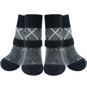 Different Pattern Soft Cotton and Durable Pet Plain Socks Pet Paw Protectors Anti Slip Dog Socks