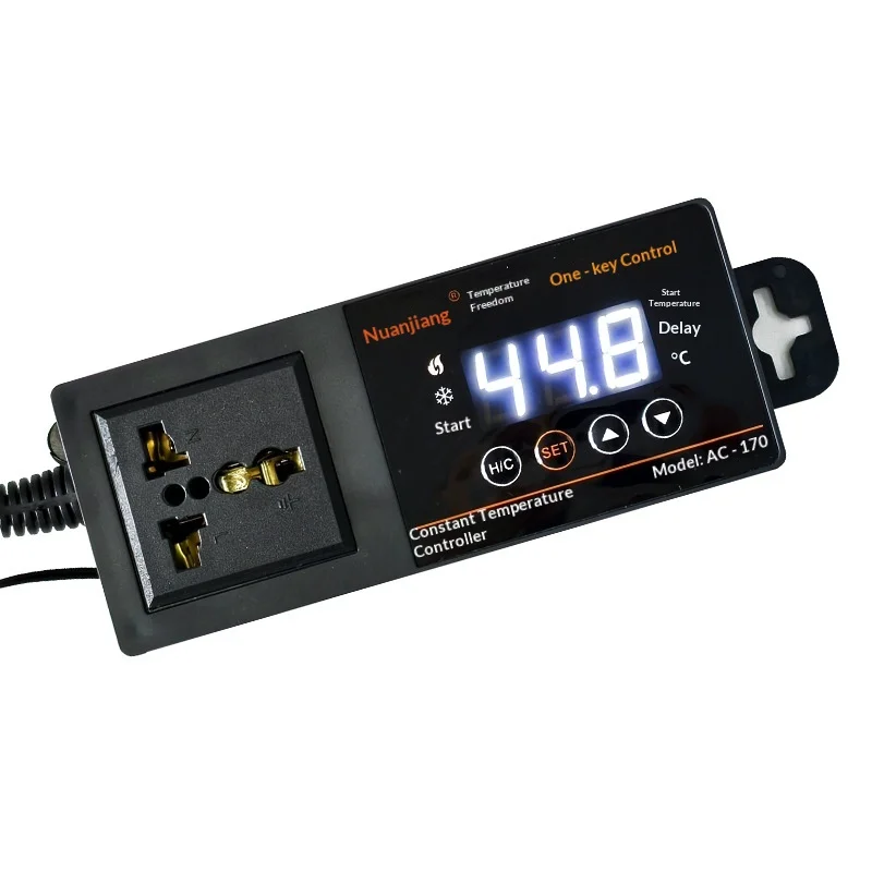 Digital Temperature Controller with Probe Thermostat for Aquarium Reptile Terrarium Turtle Breeding Amphibian Eu Uk Us Au Plug