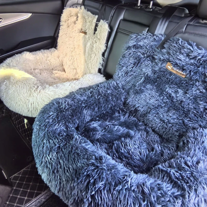 Direct Supply Solid Pattern Cross-Border Pet Car Seat Cushion Warm Thickened Dog or Cat Bed