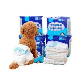 Disposable Breathable Cotton Super Absorbent 400ml Pet Nappies Dog Period Pants with 3D Leak Prevention for Rabbits Cats