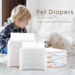 Disposable Cotton Pet Diapers Soft Training for Female Male Dogs High Absorbency Leak Protection Custom Logo