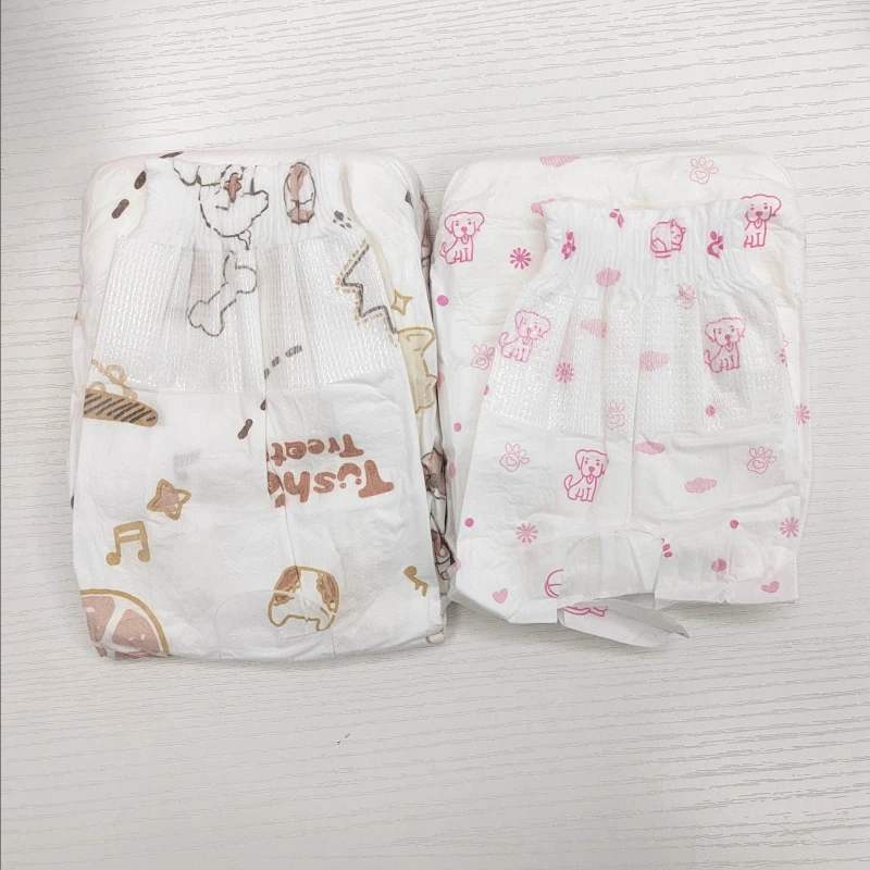 Disposable Dog Diaper Printed Pet Diaper Different Sizes Dog Training Disposable Healthy Diaper