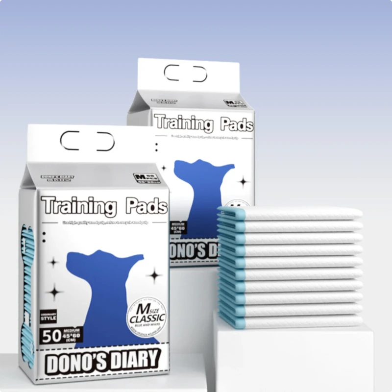 Disposable Dog Diapers Thick Absorbent Leak Proof Breathable with Adhesive Fasteners