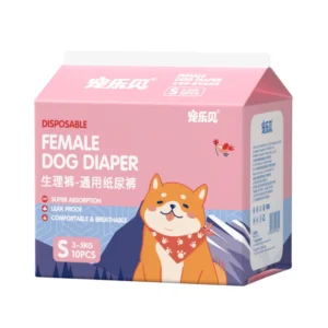 Disposable Female Dog Diapers Super Absorbent Anti Leakage Multi Size Pet Diapers for Baby Dogs