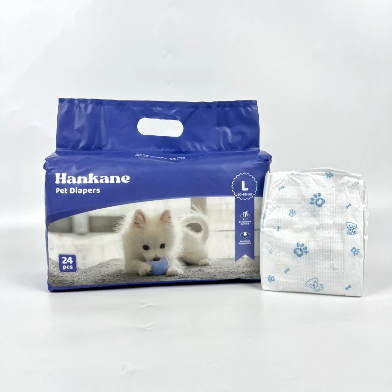 Disposable Male Dog Diapers Super Absorbent (300-600ml) Leak Proof Belly Bands for Male Dogs in Heat Training OEM