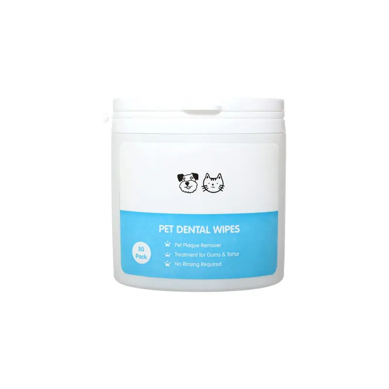 Disposable Pet Dental Finger Wipes Deep Cleaning Teeth Wipe Custom