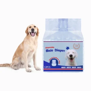 Disposable Pet Diaper Supply Super Absorbent Soft Disposable Male Dog Diapers for Dog Cat Pet