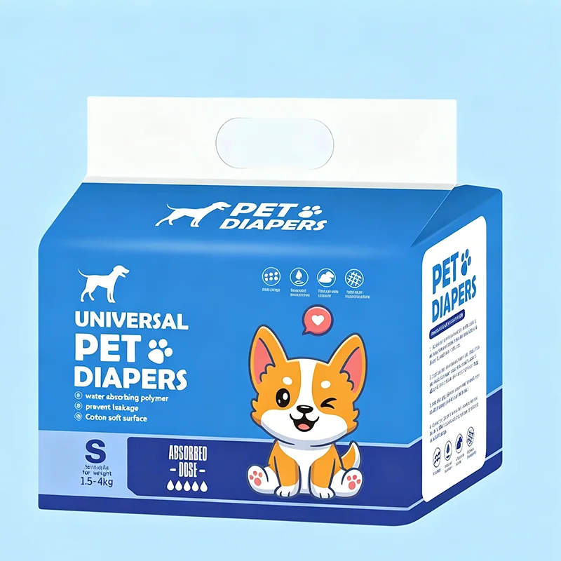 Disposable Pet Diapers Super Absorbent Leak Proof Dog Diapers Soft Breathable Pet Wraps for Female Male Dogs