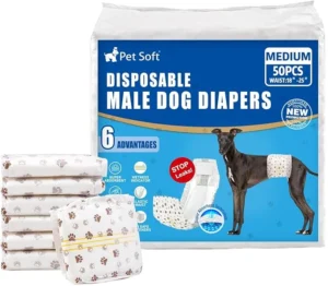 Disposable Pet Diapers for Male Dogs