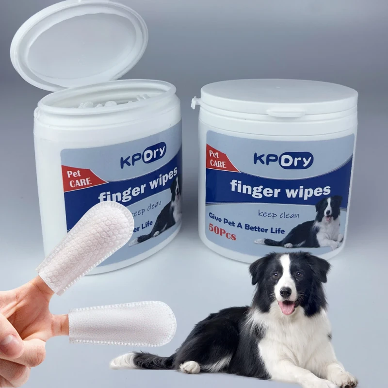 Disposable Pet Wipes for Dogs Cats Finger Wipes