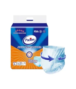 Disposable Super Absorbent 300ml-500ml 5 Layer White Color ISO CE Certified Incontinence Pants Adults Clothlike Backsheet
