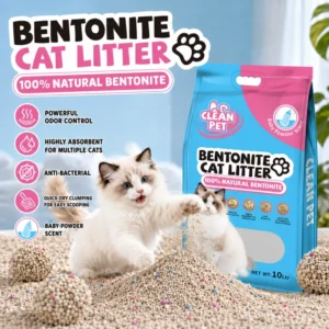 Distributor Pack Cat Litter Sand Clumping Bentonite Pet Litter Sand Free Sample for Retail Chains