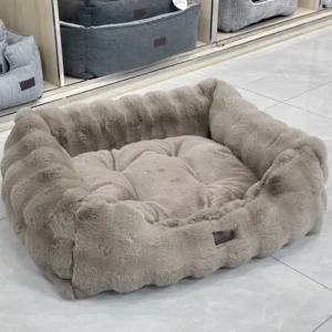 Dog Accessories Luxury Waterproof Durable Rectangular Pet Nest Dog Bed Removable Lid Super Soft Washable All Seasons