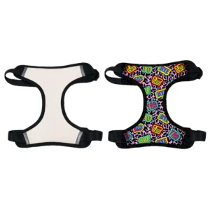 Dog Accessories Neoprene Self Sublimation Pet Chest Vest Blank Plain Dog Harness With Matching Dog Leash