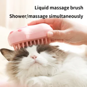 Dog And Cat Grooming Massager Made Of Durable Plastic 3 In 1 Electric Pet Hair Brush Comb Steam Hair Removal Combs
