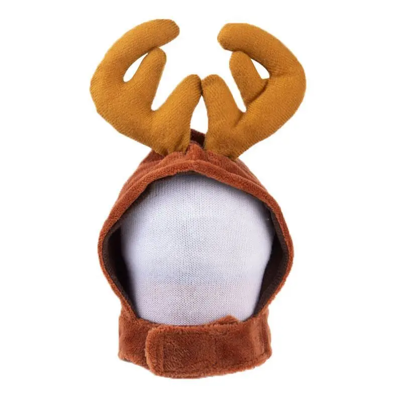 Dog Antler Headdress Pet Velcro Headgear Dress Hat Cat Durable Polyester Material Pet Toy