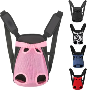 Dog Backpack Carrier Cat Carrier Adjustable Pet Front Carriers Travel Bag Doggie Chest Carry Backpacks for Hiking Camping