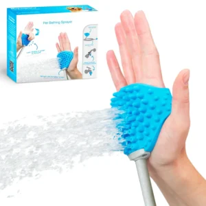 Dog Bath Brush Sprayer and Scrubber Tool in One Indoor Outdoor Dog Bathing Supplies Pet Grooming for Dogs or Cats