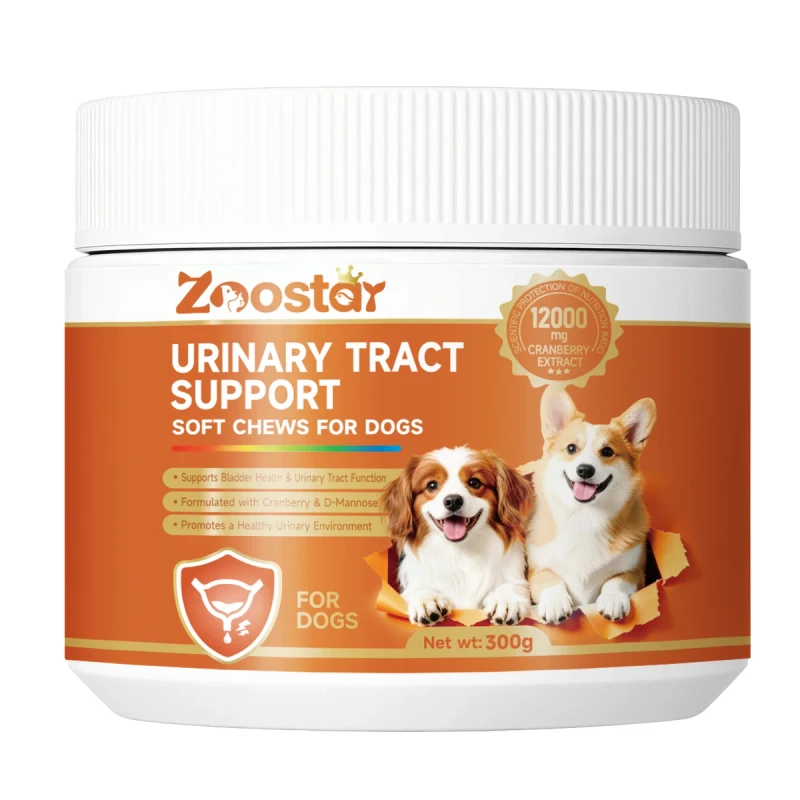 Dog Bladder Support 120ct Soft Chews for Urinary Tract Bladder Kidney Health Supplement in Stock