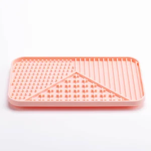 Dog Bowl Slow Feeder Suction Cups Dishwasher Safe Silicone Pet Food Bowls Solid Pattern for Easy Portion Control Cats Parties