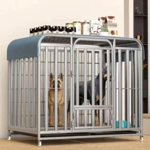 Dog Cage Large Medium and Small Sized Dog Cages with Thickened and Encrypted Square Tubes