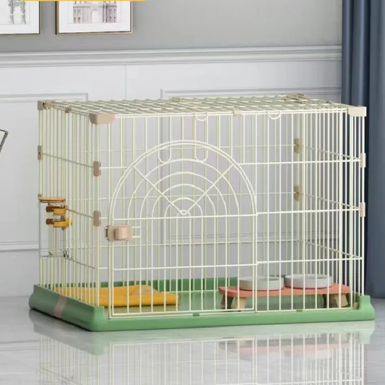 Dog Cage Thick Pet Cage Small Medium Large Dog Cat Rabbit Indoor Iron Cage Dog Kennel