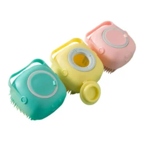 Dog Cat Bath and Grooming Brush for Pet Cleaning