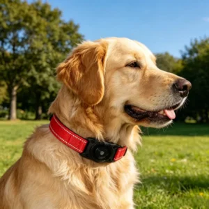 Dog Cat Pet Collar GPS Tracker Find My Certified IP68 Waterproof Anti-Lost Reflective Adjustable S M L
