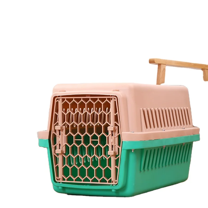 Dog Cat Transport Travel Bag Plastic Pet Carrier