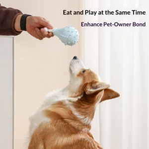 Dog Chewing Toy That Simulates Chicken Legs for Teeth Grinding and Cleaning Leaky Food Toy for Interactive Training