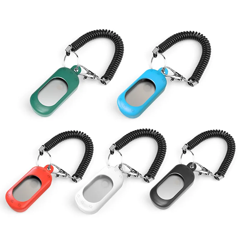 Dog Clickers to Stop Barking with Wrist Strap FingerTip Cats Dogs Behavior Training Tools