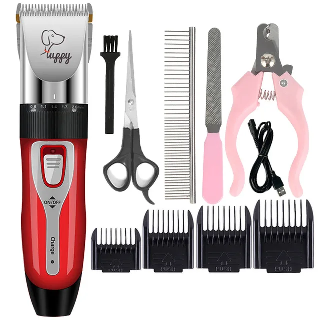 Dog Clippers Professional Grooming Kit Pet Cat Dog Cleaning Hair Trimmer Electrical Shaver Set Animals Hair Cutting Machine