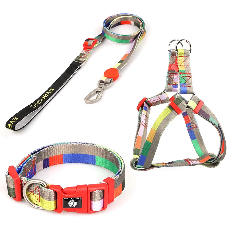 Dog Collars & Leashes Set Puppy Collar Chein Pet Accessories Harness Dog