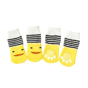 Dog Cute Pure Cotton Pet Shoes Socks Warm Puppy Shoes Soft Breathable Pet Knitted Socks Anti Slip Design Socks
