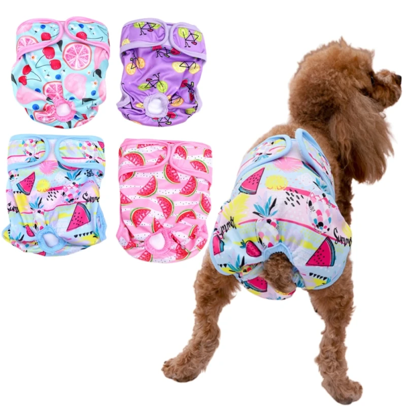Dog Diaper Reusable Female Male Pet Diapers Dogs Couche Pour Chien Lavable Dog Diaper Washable