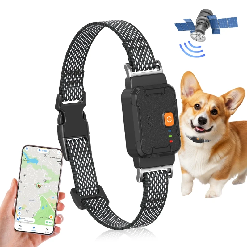 Dog GPS Collar with 4G Real Time Tracking Activity Monitor and Pet Locator