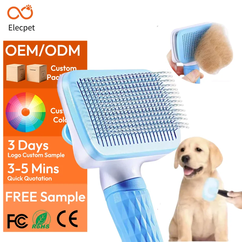 Dog Hair Remover Brush Cat Grooming and Care Comb for Long Hair Dog Pet Removes Hairs Cleaning Bath Brush Dog Supplies