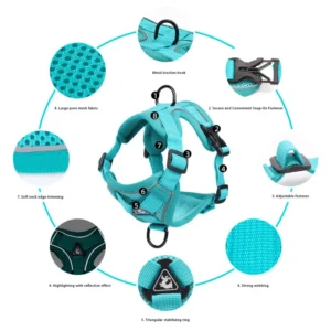 Dog Harness Custom Luxury Tactical Adjustable Reflective Professional Manufacturer No Pull Personalized