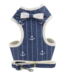 Dog Harness Leash Set With Bowknot for Small and Medium Pet